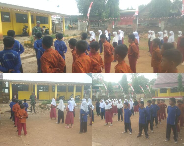 Babinsa Koramil 1608-07/Monta Beri Pelajaran PBB Kepada Siswa/Siswi SDN Parado Wane Babinsa Koramil 1608-07/Monta Beri Pelajaran PBB Kepada Siswa/Siswi SDN Parado Wane