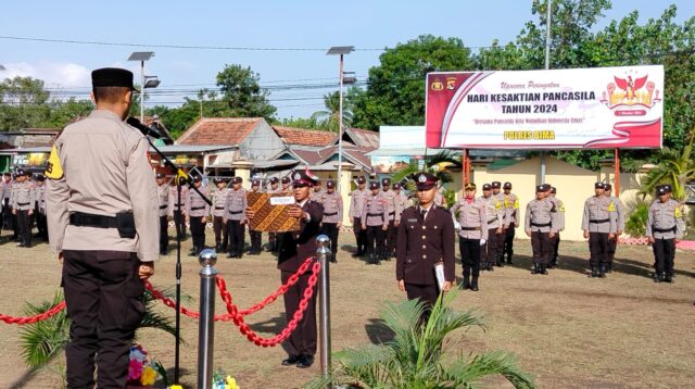 Pimpin Upacara Hari Kesaktian Pancasila, Wakapolres Bima Ingatkan Personel Netral Dalam Pilkada