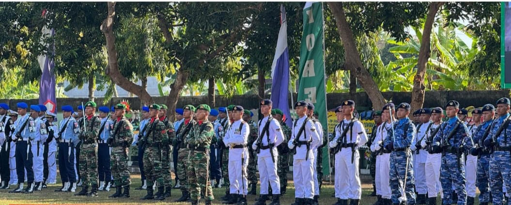 PJ Gubernur NTB Hadiri Upacara HUT TNI Ke-79 di Lapangan Makorem 162/Wira Bhakti