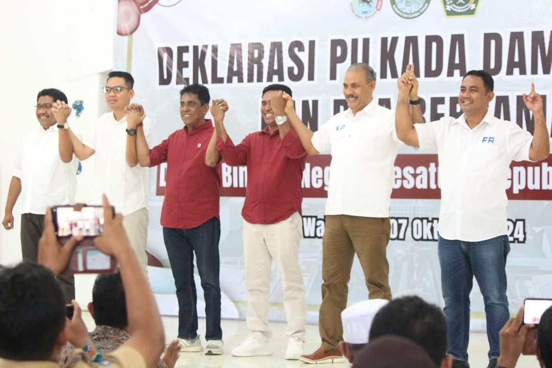 Kasdim 1601/ST Hadiri Doa dan Deklarasi Damai Sambut Pilkada 2024