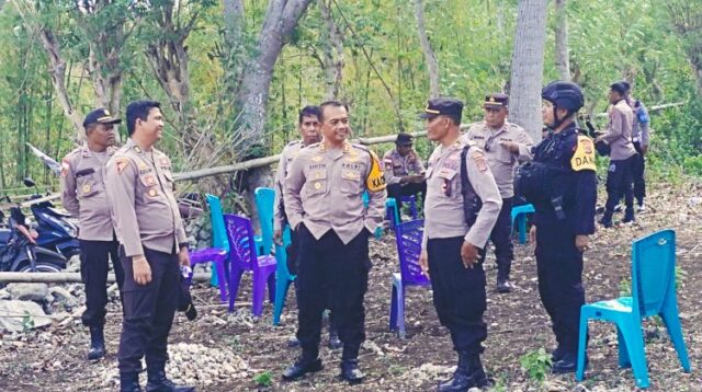 Kapolres Sumba Barat Turun Langsung, Pantau Pengamanan Kampanye di Sumba Tengah