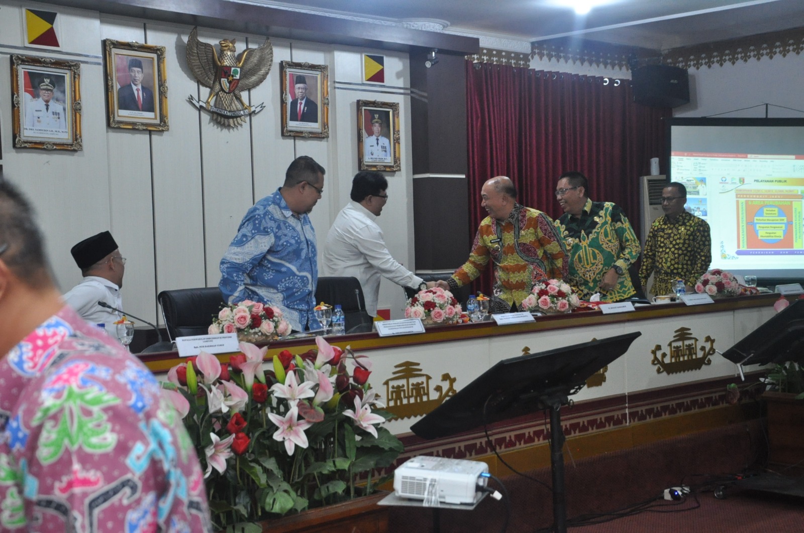 Pj. Bupati Tanggamus Menerima Kunjungan Kerja Dan Koordinasi Pimpinan Ombudsman RI Ke Kabupaten Tanggamus