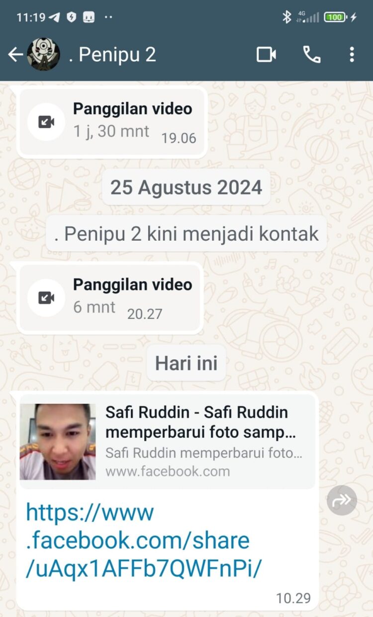 Penipu Ancam Sebar Foto Bugil, Korban Video Call Diperas Rp 15 Juta