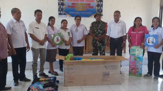 Babinsa Koramil 04/Tabundung Hadiri Rapat Koordinasi Mini Lokakarya Tingkat Kecamatan