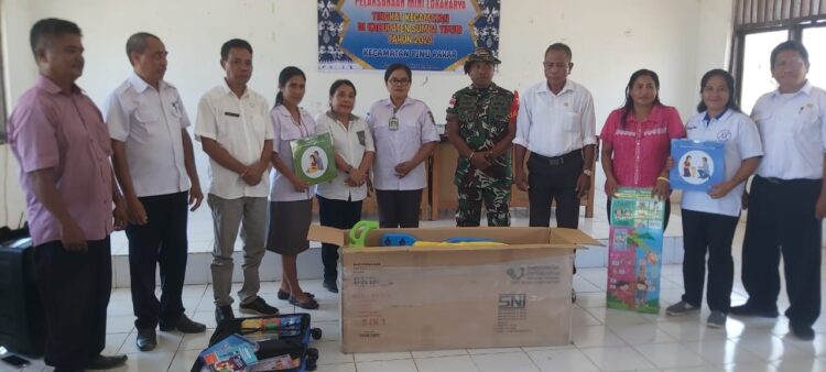 Babinsa Koramil 04/Tabundung Hadiri Rapat Koordinasi Mini Lokakarya Tingkat Kecamatan