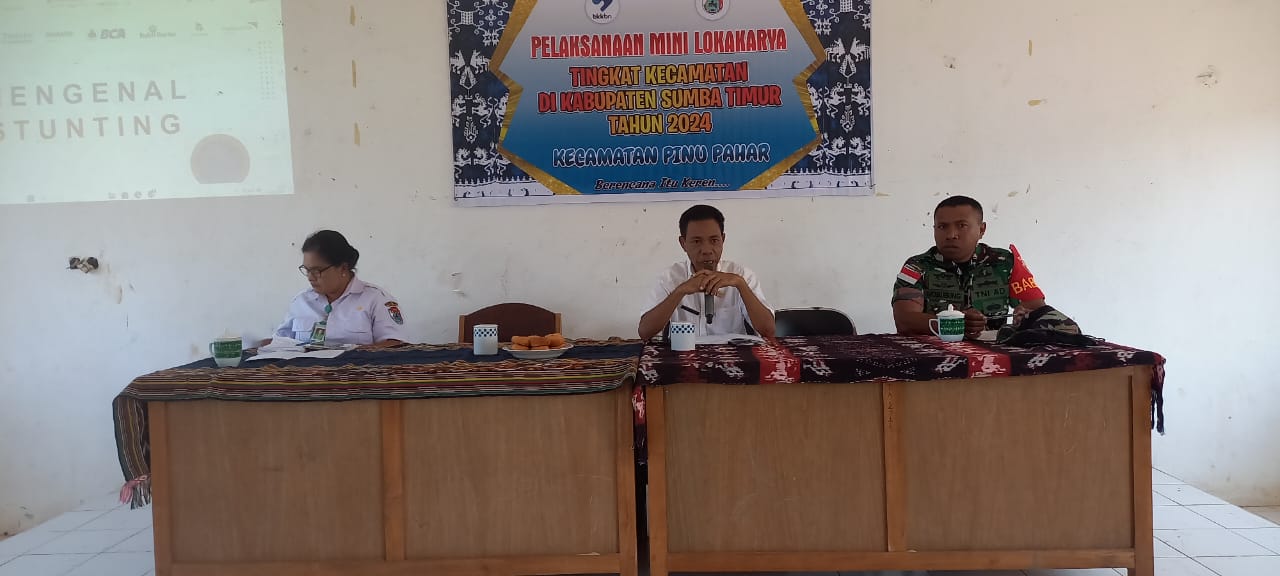 Babinsa Koramil 04/Tabundung Hadiri Rapat Koordinasi Mini Lokakarya Tingkat Kecamatan