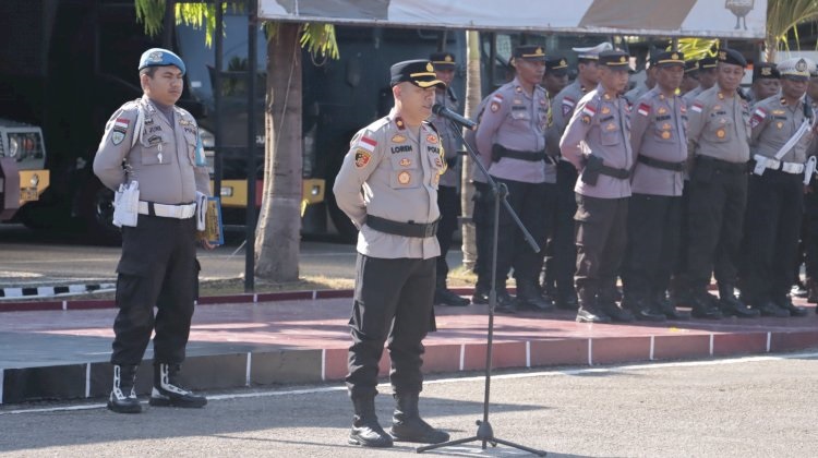 Apresiasi Tugas Seminggu Terakhir, Wakapolres Belu Pesan Anggota Jaga Kesehatan, Jaga Kekompakan dan Junjung Tinggi Netralitas