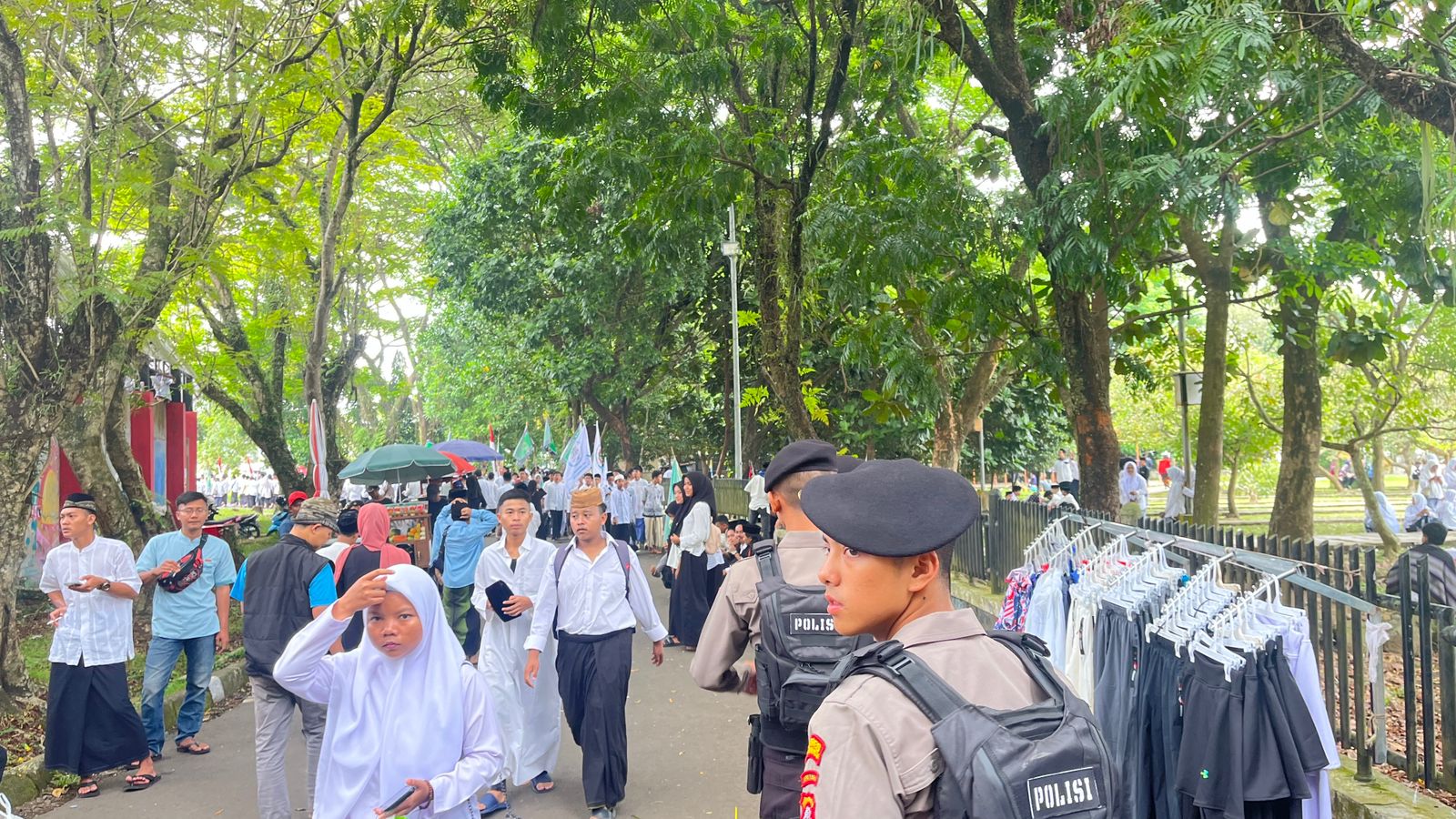 Hari Santri Nasional 2024, Polres Tasikmalaya Kota Gelar Pengamanan dan Pengawalan Pawai