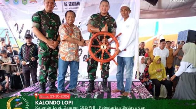 Danrem 162/Wira Bhakti Hadiri Perayaan Kalondo Lopi di Desa Sangiang