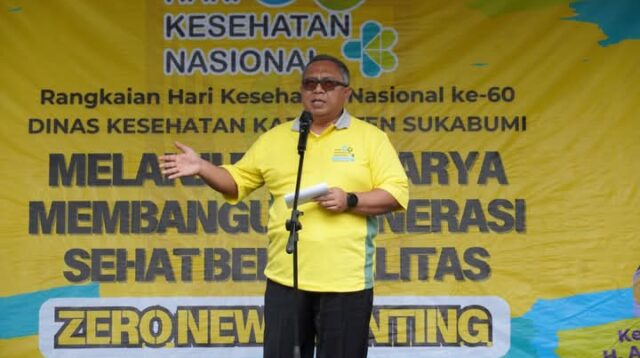 Peringatan HKN (Hari Kesehatan Nasional) Ke- 60, Bupati Sukabumi Mengajak Semua Untuk Kompak Tingkat kan Derajat Kesehatan Masyarakat