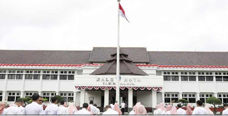 Pj. Sekda Pimpin Apel Pagi Dirangkai Pelepasan Festival Anak Shaleh Indonesia (FASI) XII Tingkat Prov. Jabar Khafilah Kota Tasikmalaya