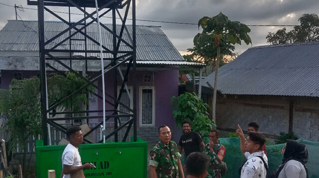 Pasiter Kodim 1610/Sumba Timur Lakukan Monitoring Sumur Bor Hasil Program Manunggal Air Bersih Kasad