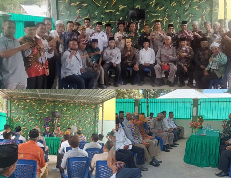 TNI-POLRI dan Muspika Monta Gelar Rapat Koordinasi Bersama Para Kepala Desa dan Tokoh