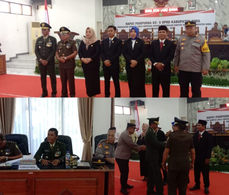 Rapat Paripurna Pengambilan Sumpah Pimpinan DPRD Kabupaten Bima