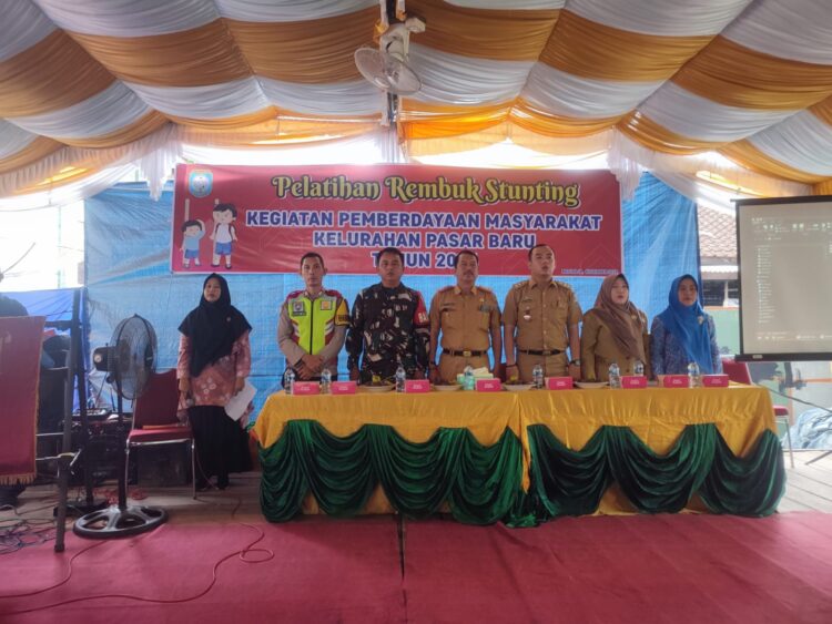 Pelatihan Rembuk Stunting Kegiatan Pemberdayaan Masyarakat Kelurahan Pasar Baru Tahun 2024