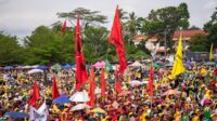 Lapangan Taman Olahraga Silampari Jadi Lautan Manusia Saat Kampanye Akbar Paslon Wali Kota dan Wakil Wali Kota Lubuklinggau