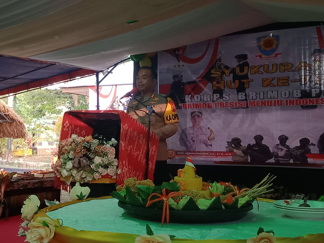 Acara Syukuran HUT Ke-79 Korsp Brimob Polri Dengan Tema"Brimob Presisi Menuju Indonesia Maju