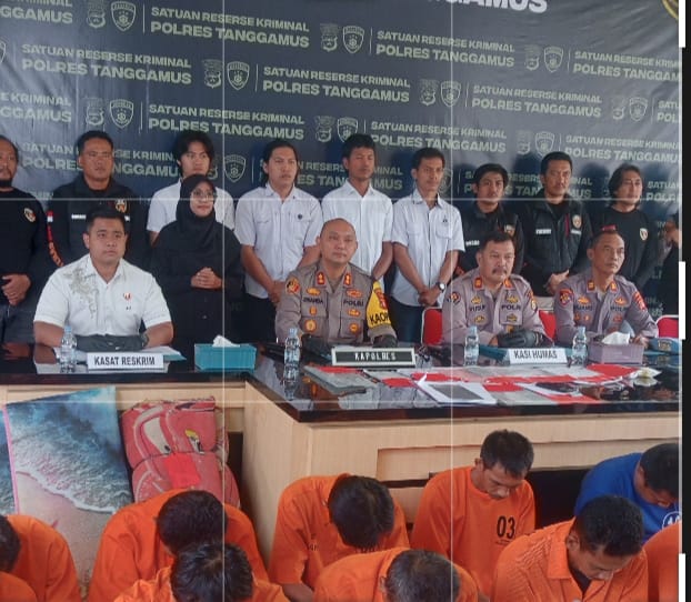 Polres Tanggamus Ungkap 5 Kasus Perjudian, 3 di Antaranya Judi Online Dengan 16 Tersangka