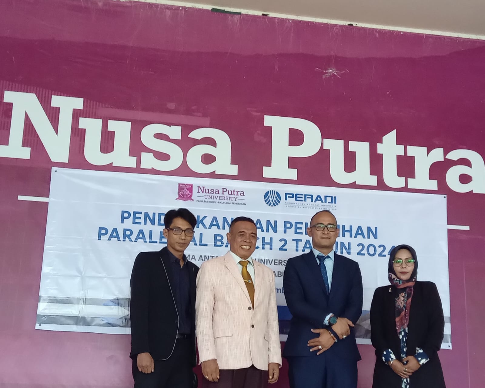 Universitas Nusa Putra Bersama Dengan PERADI DPC Sukabumi Selenggarakan Pendidikan Pelatihan Paralegal Batch II