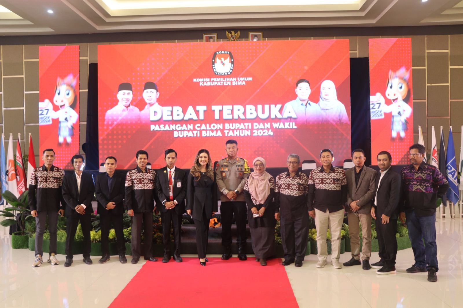 Kapolres Bima Pimpin Pengamanan Debat Terbuka Cabup-Cawabup Bima 2024