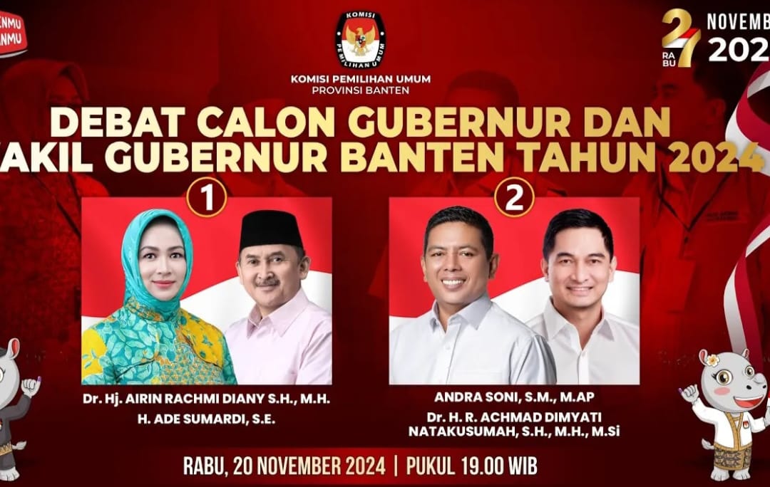 Hadiri Debat Pilkada Banten, Sekjen Gas Arun Ungkap Keyakinan pada Andra Soni dan Dimyati