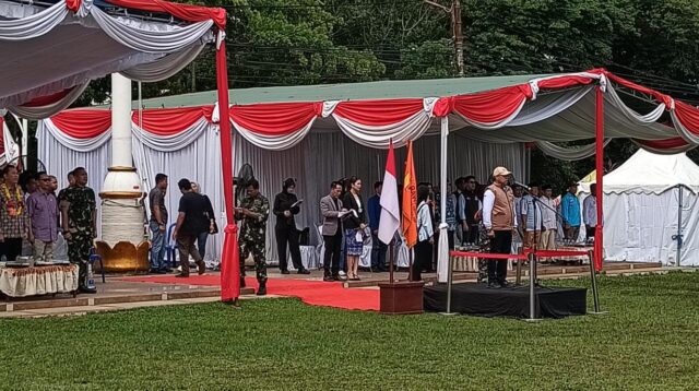 Pj Bupati Muara Enim Hadir Langsung Apel Siaga Pengawasan Pilkada 2024 di Muara Enim