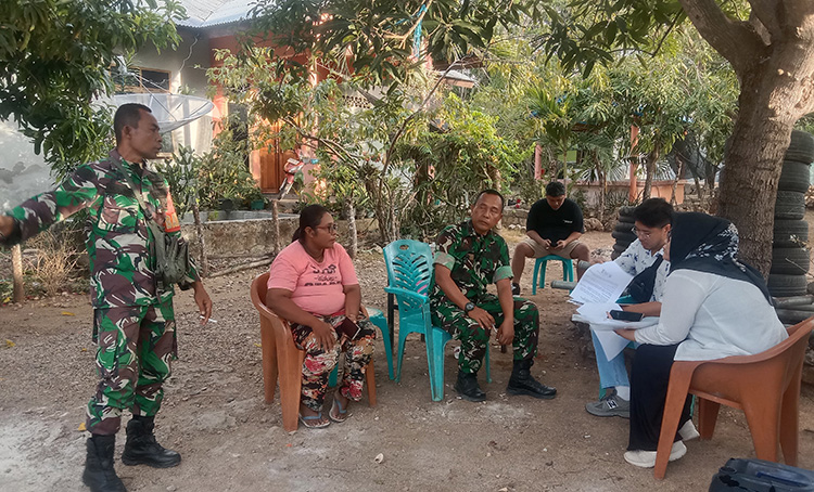 Pasiter Kodim 1610/Sumba Timur Lakukan Monitoring Sumur Bor Hasil Program Manunggal Air Bersih Kasad