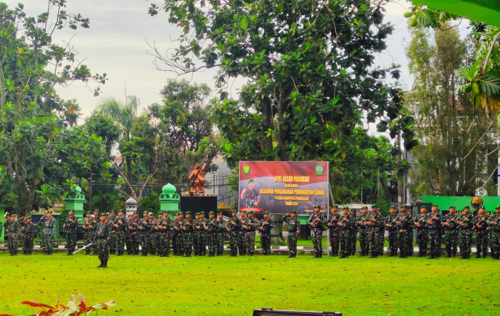 "Kodim 0601/Pandeglang, Laksanakan Upacara Pengibaran Bendera Merah Putih