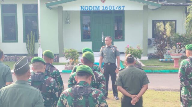 Dandim Berikan Jam Komandan, Tetap Waspada Jaga Kondusifitas Wilayah
