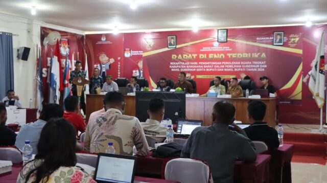 Polisi Kawal Ketat Rapat Pleno Rekapitulasi Suara Pilkada 2024 di Labuan Bajo