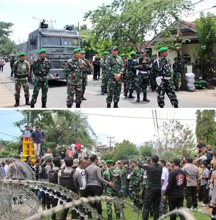 Dandim 1608/Bima Terjun Langsung Pengamanan Unjuk Rasa di KPU