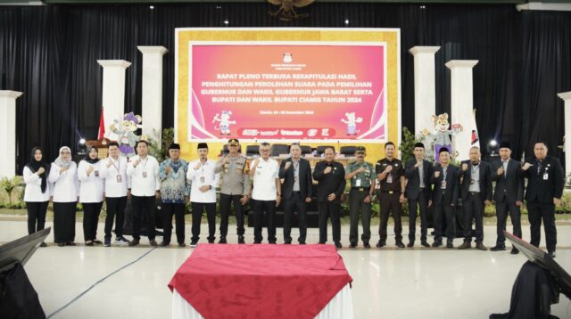 Pj. Bupati Ciamis Buka Rapat Pleno Terbuka Rekapitulasi Hasil Pilkada 2024