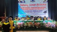 Sidang Senat Terbuka Universitas Serelo Lahat dalam Rangka Yudisium dan Wisuda Program Sarjana dan Magister ke-3 Tahun 2024 Di Hadiri Pj Bupati