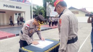 Latihan Kerja Selesai, Kapolres Belu, AKBP Benny Miniani Arief Serahkan 26 Siswa Diktukba Polri Gelombang II T.A. 2024 ke SPN Polda NTT