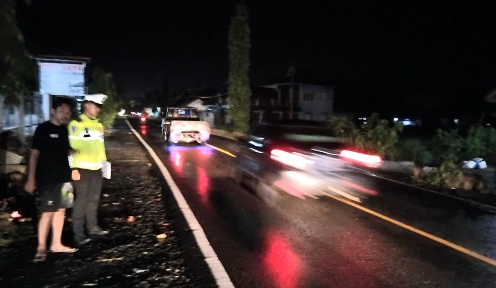 Sat Lantas Polres Tanggamus Identifikasi Kecelakaan Lalu Lintas di Jalinbar Kota Agung