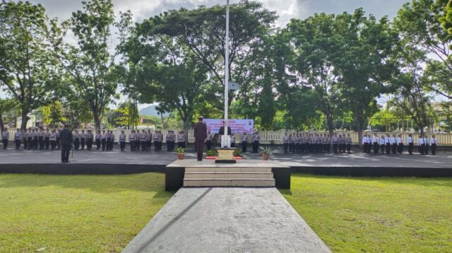 Jaga Persatuan Indonesia, Kepolisian Gelar Upacara Peringati Hari Bela Negara di Labuan Bajo