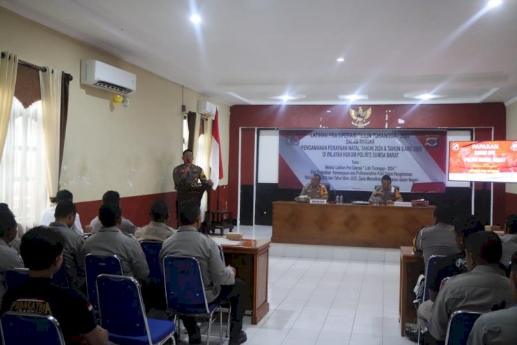 Polres Sumba Barat Gelar Lat Pra Ops Lilin Turangga 2024 Dalam Rangka Hari Raya Natal 2024 dan Tahun Baru 2025