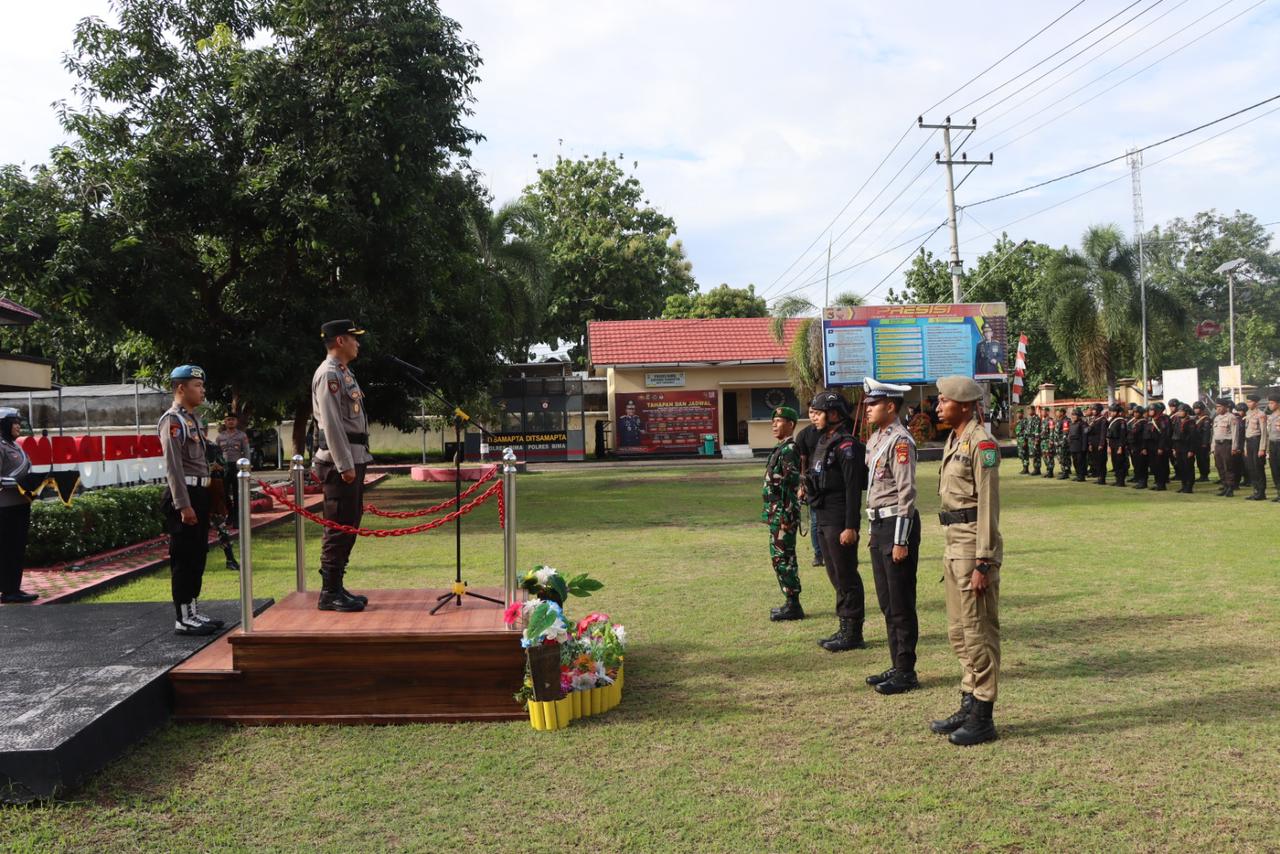 Persiapan Operasi Lilin Rinjani 2024, Polres Bima Apel Gelar Pasukan