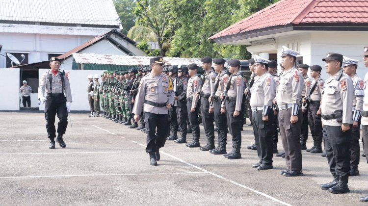 Persiapan Pengamanan Natal dan Tahun Baru, Kapolres Belu Pimpin Apel Gelar Pasukan Operasi Lilin Turangga 2024