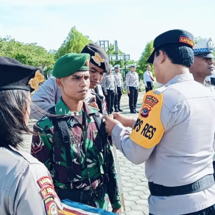 Personil Kodim 1629/SBD Ikuti Apel Gelar Pasukan Dalam Rangka Operasi Lilin, Kesiapan NATARU 2025