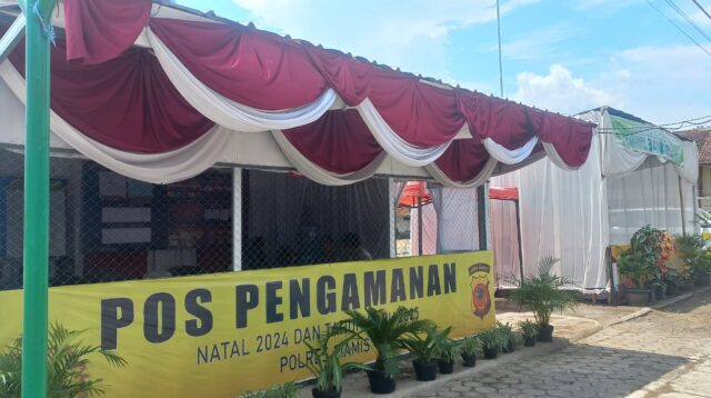 Jaga Kondusifitas, Jelang Natal Dan Pergantian Tahun Baru, Polsek Banjarsari Siagakan Personil Di Pos Pengaman