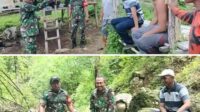 Danramil 1614-06/Manggelewa Dampingi Kunker Rombongan Kemenhan RI Pantau Lokasi Sumur Bor