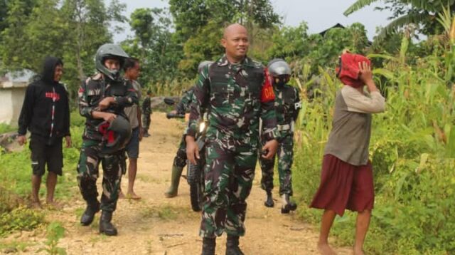 Hindari Konflik, Dandim 1629/SBD Pastikan Patok Lahan Milik TNI AD Tidak Bergeser