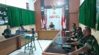 Dandim 1601/STBeserta Para Pasi Mengikuti Vidcon Rapat Evaluasi Program Kerja Tahun 2024 Di Wilayah Kodam IX/Udy