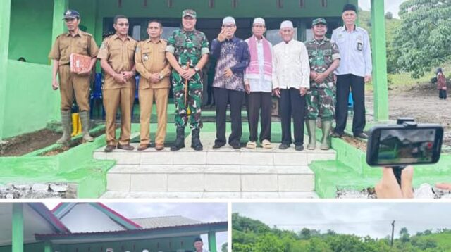 Dandim 1608/Bima Letkol Inf Andi Lulianto S.Kom.MM, Resmikan Kantor Posramil Parado