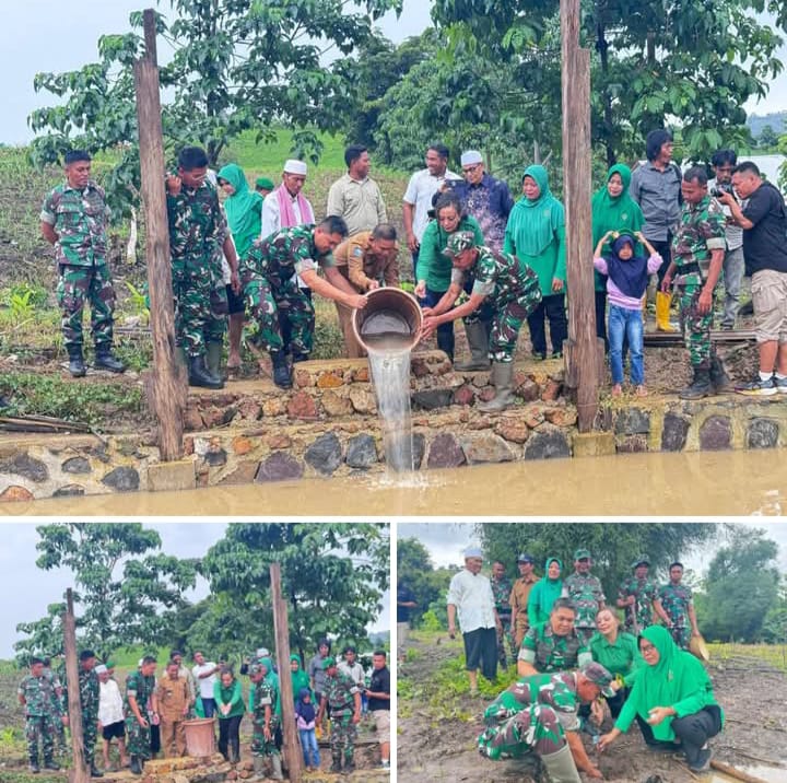 Dandim 1608/Bima Letkol Inf Andi Lulianto S.Kom.MM, Resmikan Kantor Posramil Parado