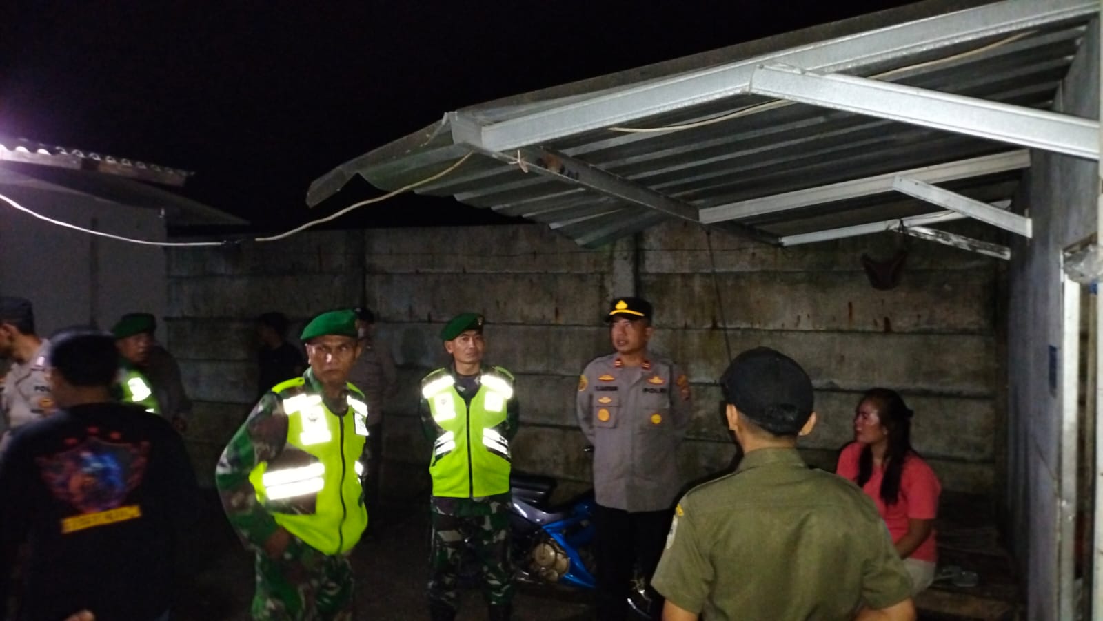 Jelang Malam Pergantian Tahun, Koramil Jajaran Kodim 0601/Pandeglang, Laksanakan Patroli Gabungan