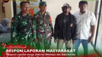 Babinsa Ule dan Babinsa Wilamaci Ringkus Pelaku Pembunuhan Isteri Di Gunung Kedo