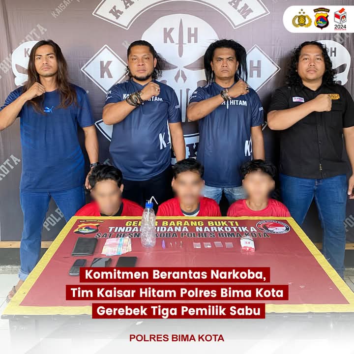 Tim Kaisar Hitam Satresnarkoba Polres Bima Kota Tangkap Tiga Ramaja Pemilik Shabu Tim Kaisar Hitam Satresnarkoba Polres Bima Kota Tangkap Tiga Ramaja Pemilik Shabu
