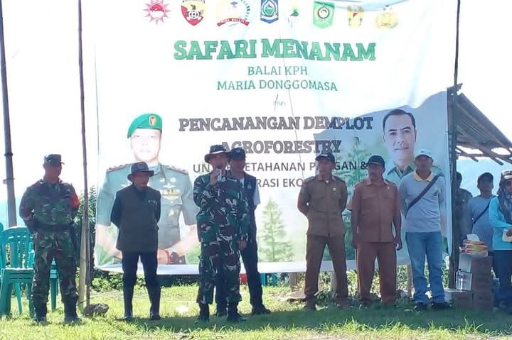 Melestarikan Alam, Danramil 1608-05/Wawo Pimpin Kegiatan Safari Menanam